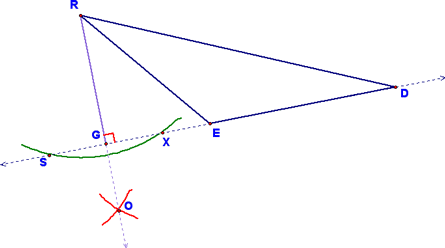 Altitude Construction - Obtuse Triangle